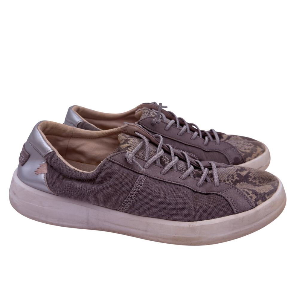 Hey Dude Women's Silver Python Karina Sneakers Size 10